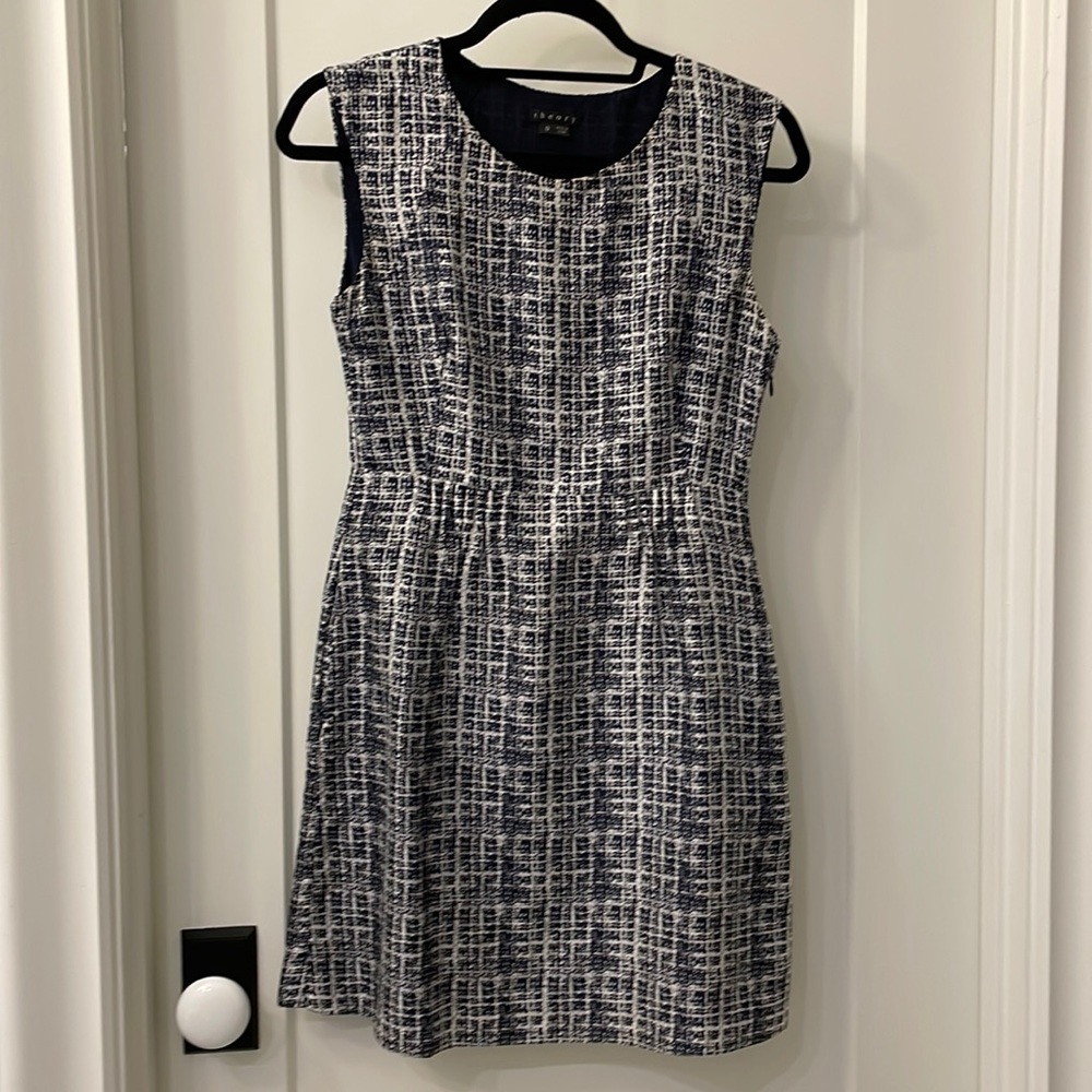 Silk shift sleeveless dress
